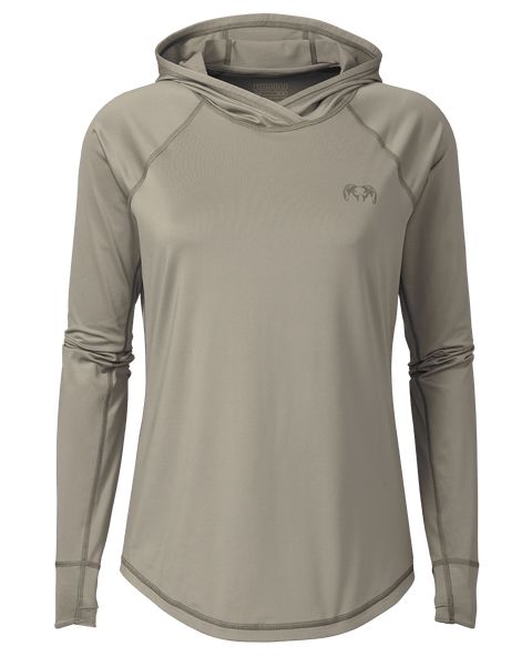 Рыболовная рубашка KUIU Women's Gila LS Hoodie | Bone