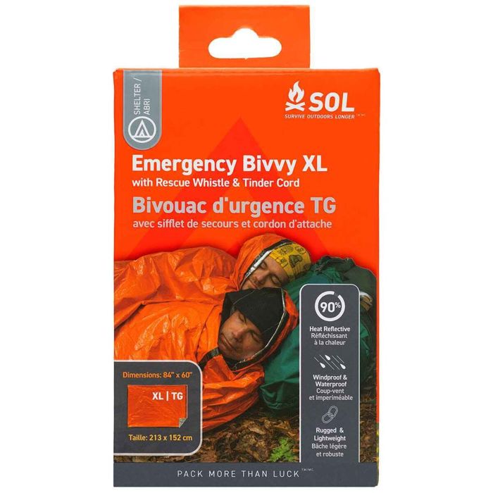 Снаряжение для выживания SOL Emergency Bivvy XL with Rescue Whistle