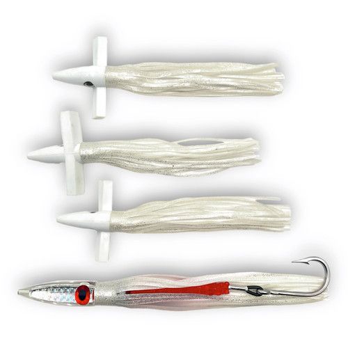 Морская приманка Lg. White Pearl Triple Bird Chain