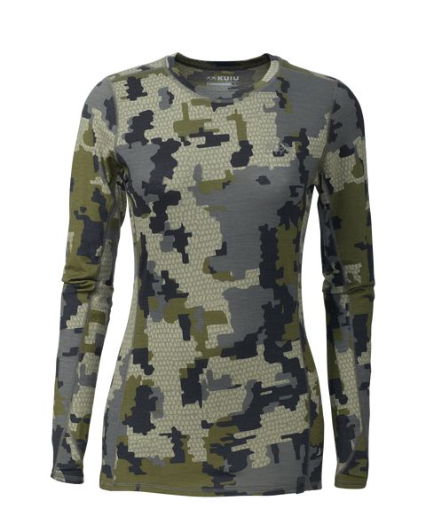 Термобельё KUIU Women's ULTRA Merino 145 LS Crew | Verde
