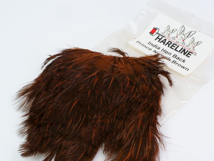 Мушки Hareline India Hen Back - Prince Nymph Brown