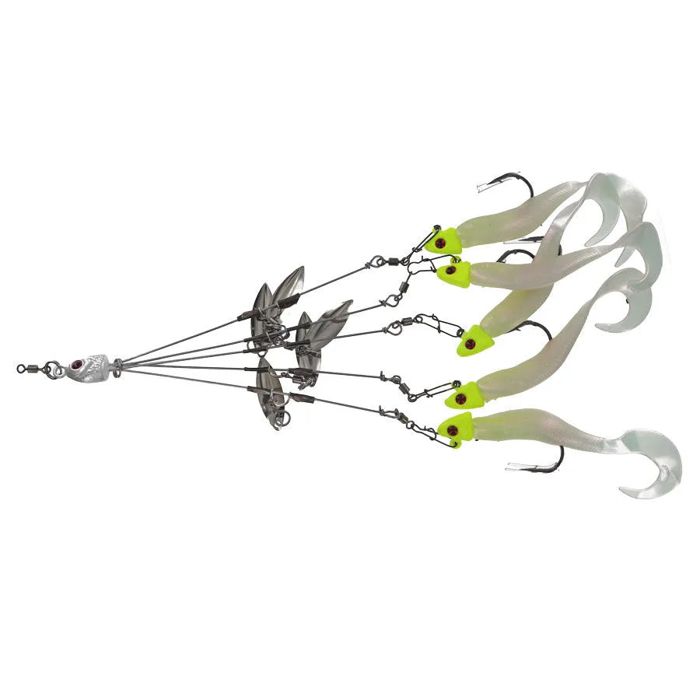 Готовая оснастка Captain Mack Mini Mack Shad With Blades Umbrella Rig TR5-B CSH