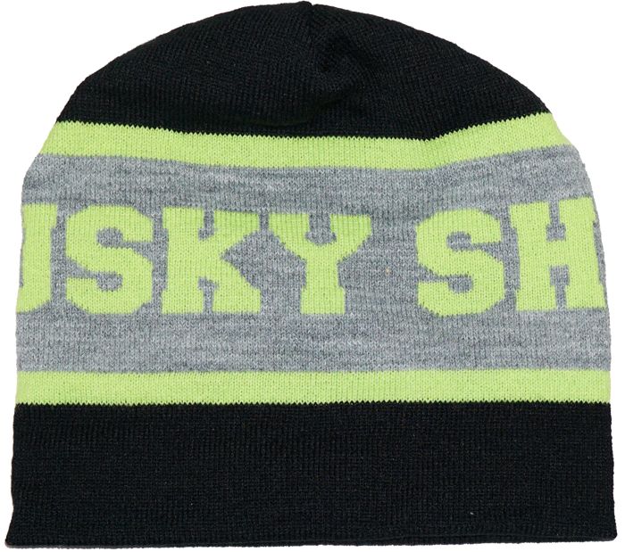 Головной убор Musky Shop White Black Lime Shock Heather Beanie