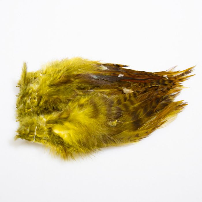 Материал для вязания мушек Strung 4-6inch Grizzyly Variant Saddle Hackle - Grizzly Olive