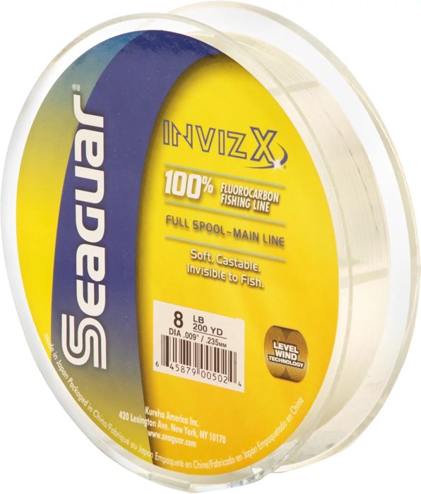 Флюорокарбоновая леска Seaguar Invizx 8 lb. - 200 yards Fluorocarbon Fishing Line