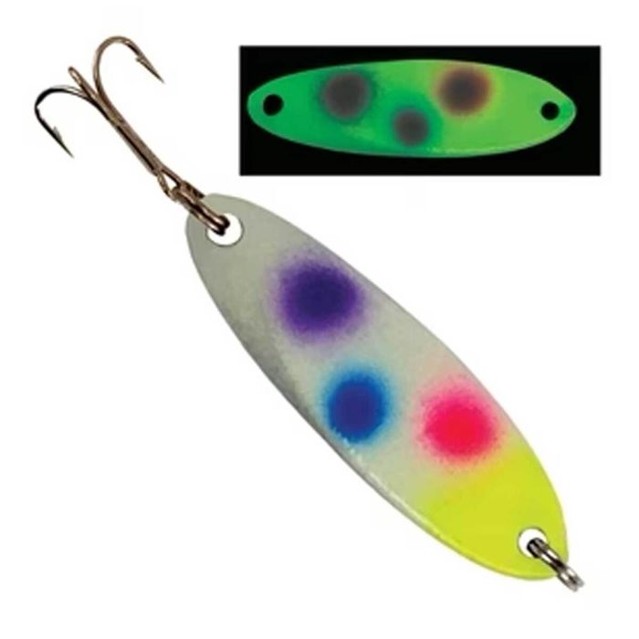 Зимняя приманка Acme Tackle Company KASTMASTER Moonshine Glow Ice Fishing Spoon - Wonderbr