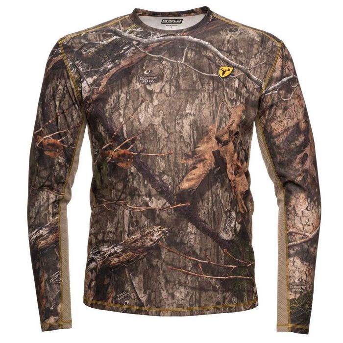 Рыболовная рубашка Blocker Outdoors Men's Mossy Oak Country DNA Long Sleeve Hunting Shirt