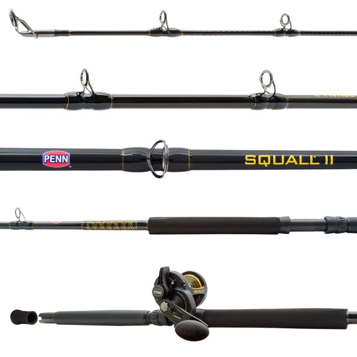 Комплект удилище + катушка Penn Squall II Lever Drag Conventional Rod & Reel Combos
