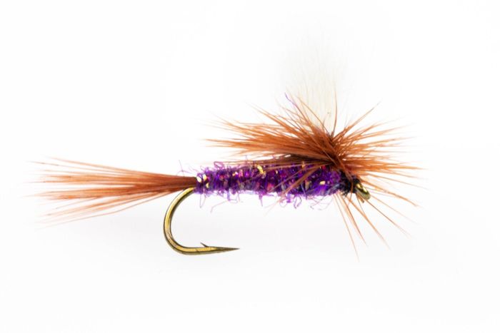 Мушки Umpqua Adams UV Purple Parachute Dry Fly