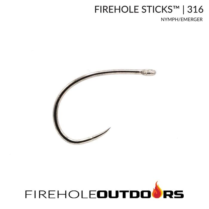 Крючки Firehole Sticks 316 Barbless Nymph / Emerger Hook