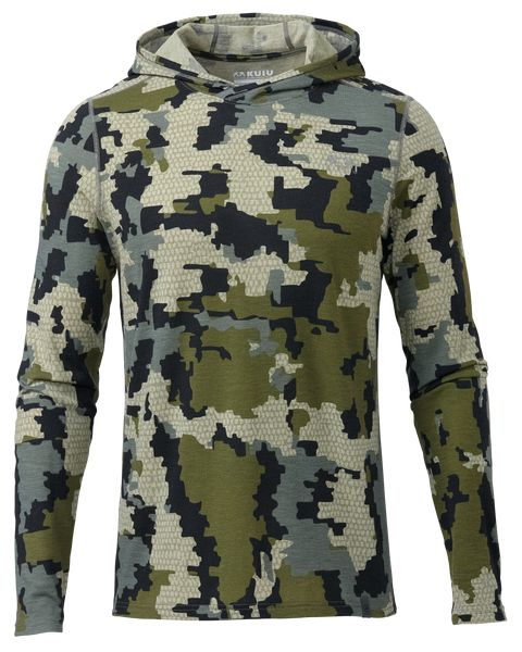 Рыболовная рубашка KUIU ULTRA Merino 120 LT LS Hoodie | Verde