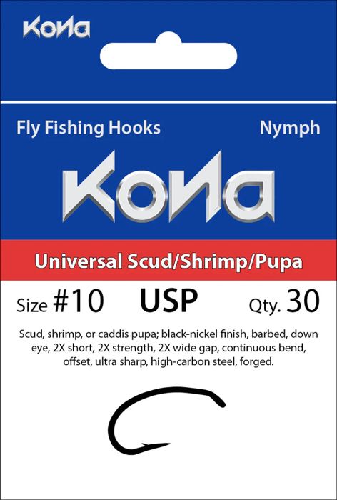 Крючки Hareline Dubbin KONA Universal Scud/Pupa (USP) Hook