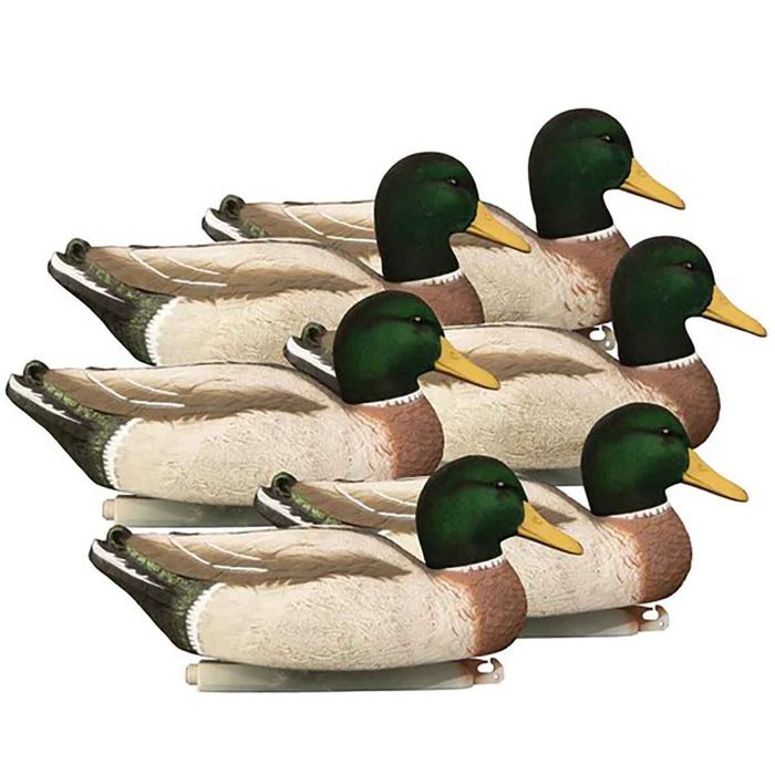 Чучело Higdon Outdoors All Drake Foam Filled Flocked Heads Magnum Mallard Decoys - 6 Pack