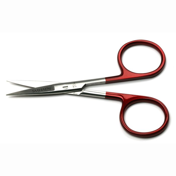 Ножницы J. Stockard Fly Fishing Tungsten Carbide Red Straight Scissors
