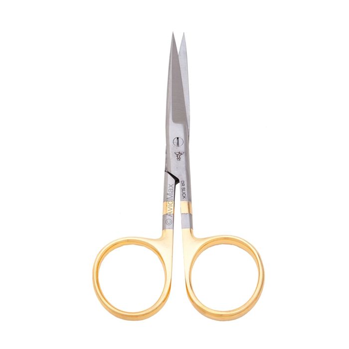 Ножницы Dr. Slick 4.5 in Hair Scissors Straight Curved Serrated Blade Gold Lo