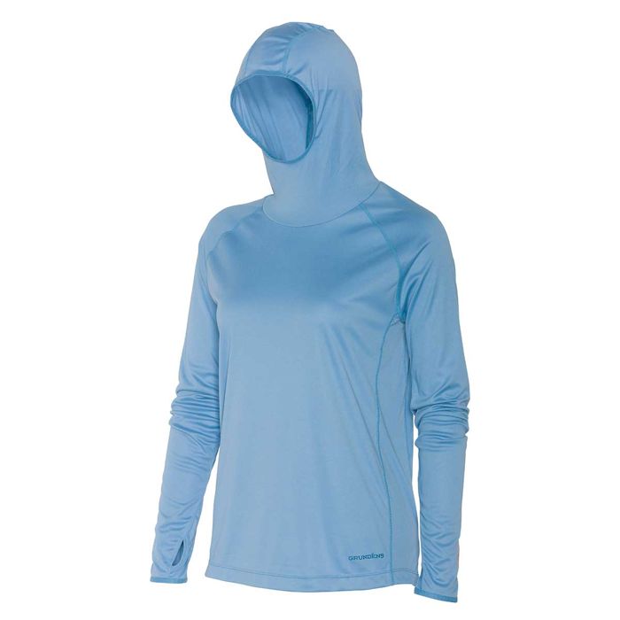 Рыболовная рубашка Grundens Solstrale Hoody - Women's - Parisian Blue / L