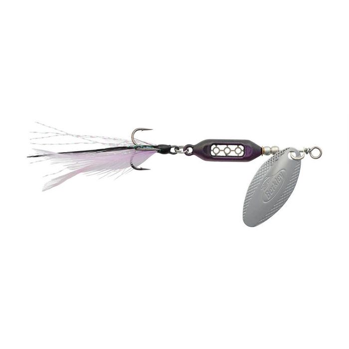 Вращающаяся блесна Berkley Dough Rider Barrel Inline Spinner - Midnight Purple, 1/8oz, 1ct