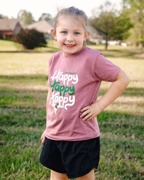 Рыболовная рубашка Duck Commander Mauve Youth/Toddler Happy Tee