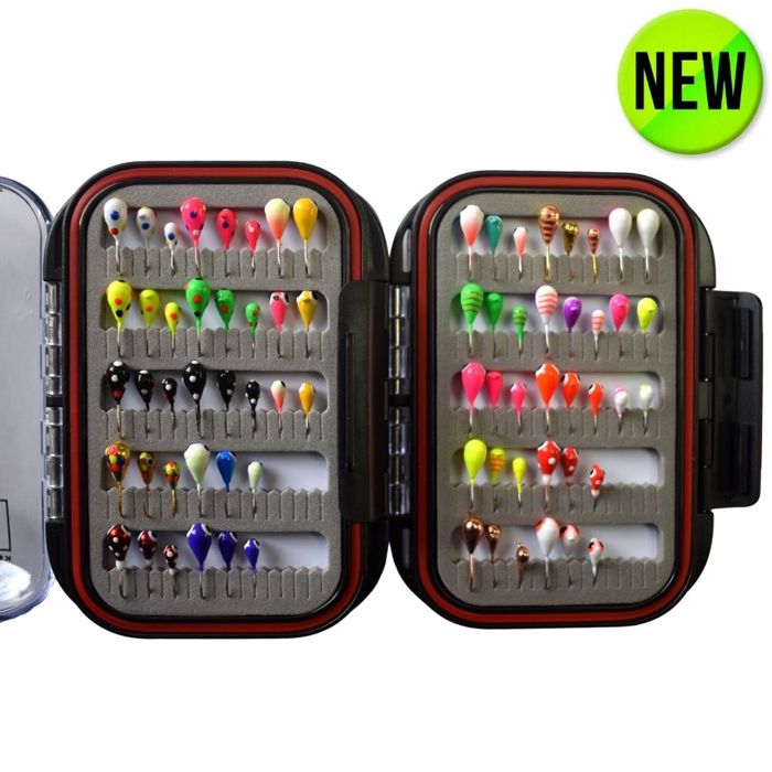 Зимняя приманка Kenders Outdoors 72 PIECE TUNGSTEN JIG SET WITH PREMIUM BOX