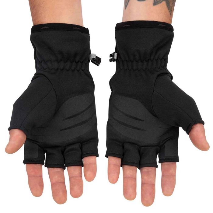 Перчатки Simms Men's Freestone Fishing Fingerless Mitts - Black - XXL