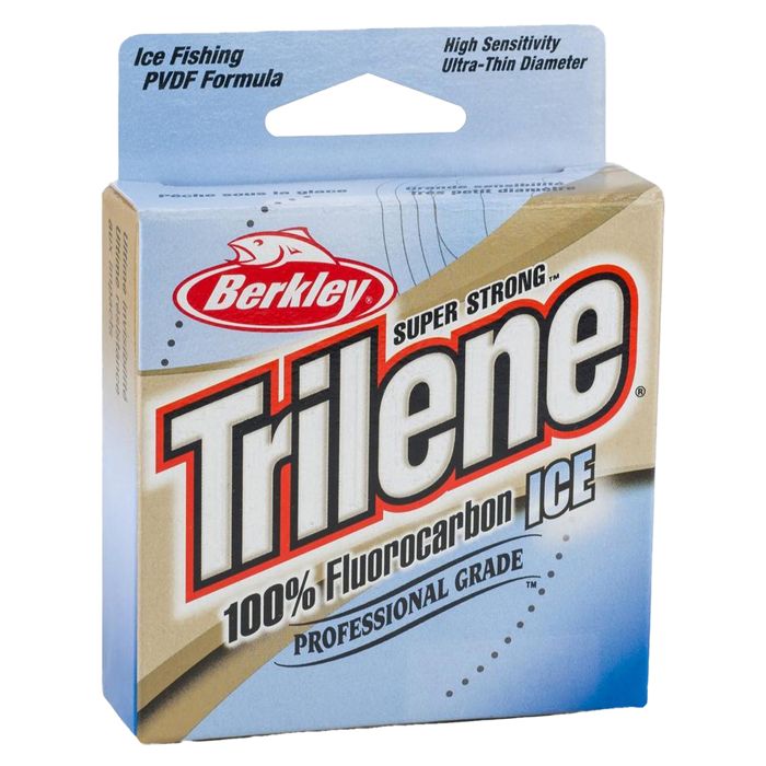 Флюорокарбоновая леска Berkley Trilene 100% Fluorocarbon Ice Fishing Line - Clear, 6lb, 75