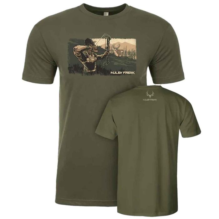 Рыболовная рубашка Muley Freak Men's Sasquatch Full Draw Short Sleeve Casual Shirt