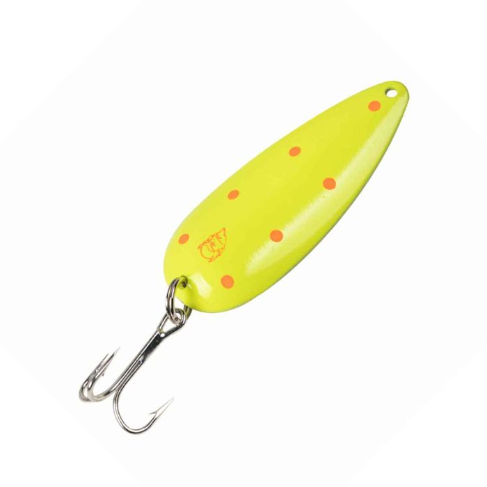 Колеблющаяся блесна Eppinger Dardevlet Casting/Trolling Spoon - Chartreuse w/Red Dots, 3/4