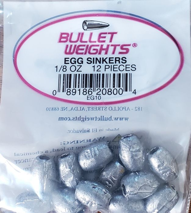 Грузила Bullet Weights Egg Sinkers