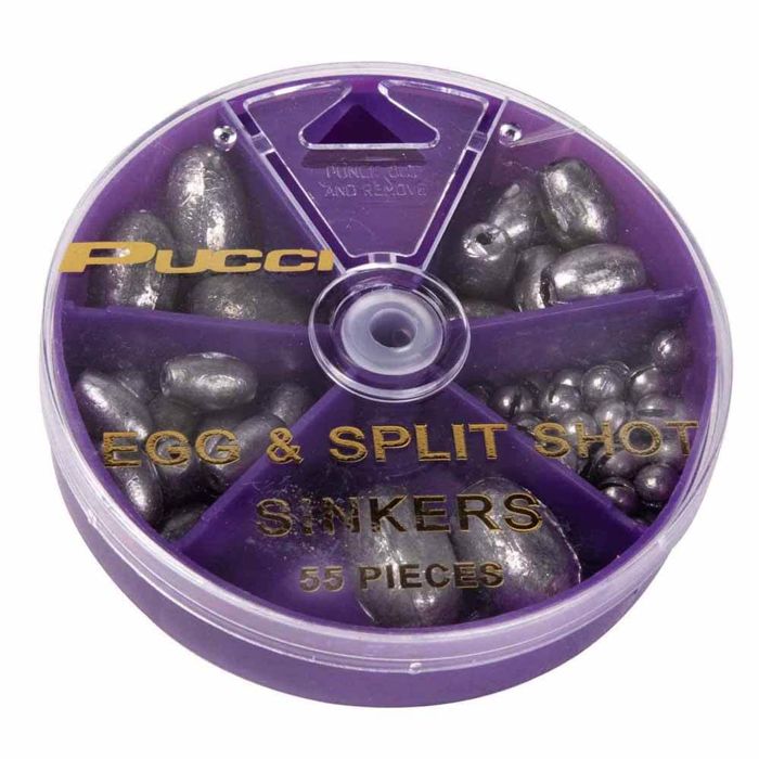 Грузила P-Line 55pc Egg & Shot Weight Assortment