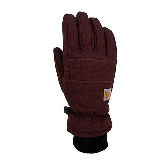 Перчатки Carhartt Women's Insulated Leather Knit Cuff Glove - Deep Wine - L