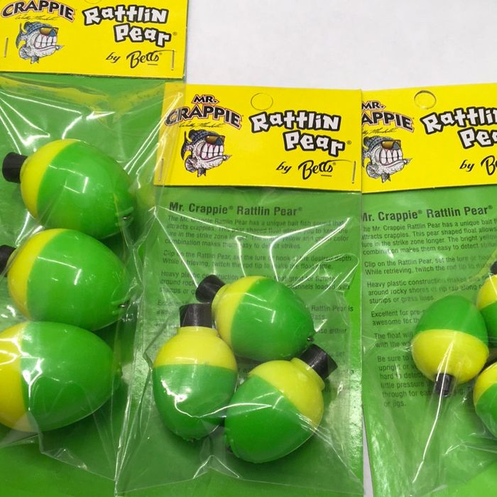 Поплавки Mr Crappie Rattling Pear Bobbers 3 Pack