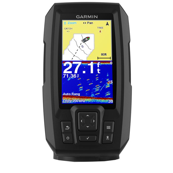 Эхолот Garmin Striker Plus 4 GPS Fishfinder with Quickdraw Contours Mapping Software