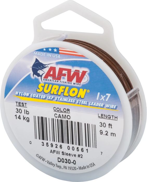 American Fishing Wire Surflon 30 lb, 30 ft поводковый материал
