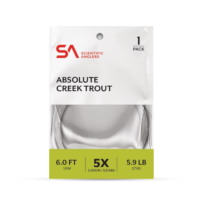 Поводковый материал Scientific Anglers Absolute Creek Trout Leader - 4x