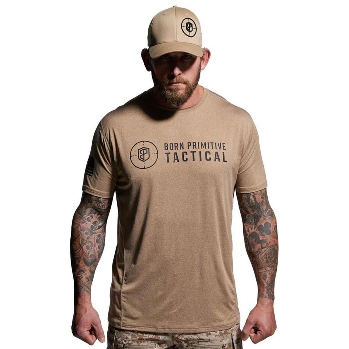Рыболовная рубашка Born Primitive Men's Tactical Flag Brand Range Short Sleeve Casual Shir