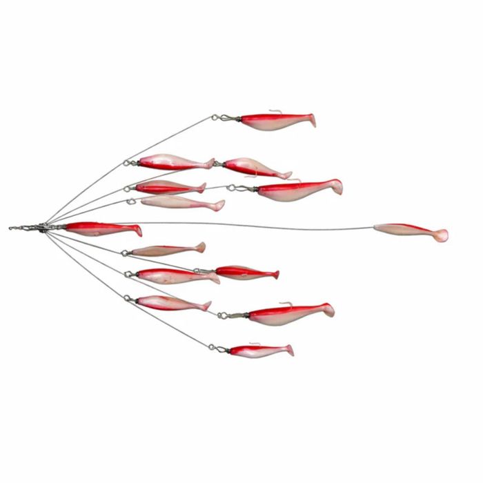 Готовая оснастка 9er's Lures 6 Arm 6" Shad Umbrella Rigs