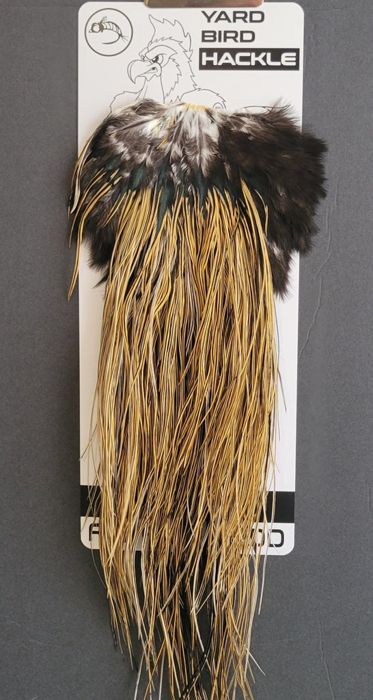 Материал для вязания мушек Flash Sale Hackle 41 - Yard Bird Saddle NA - Golden Badger (siz