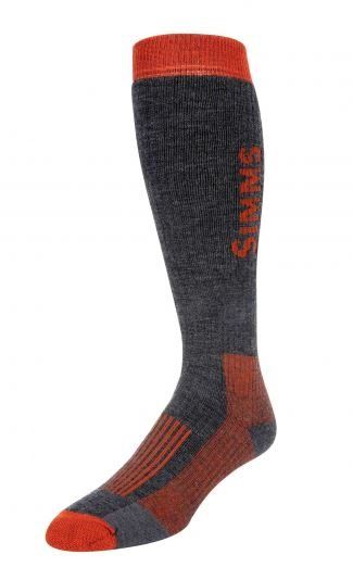 Термобельё Simms - Men's Merino Midweight OTC Sock - Carbon