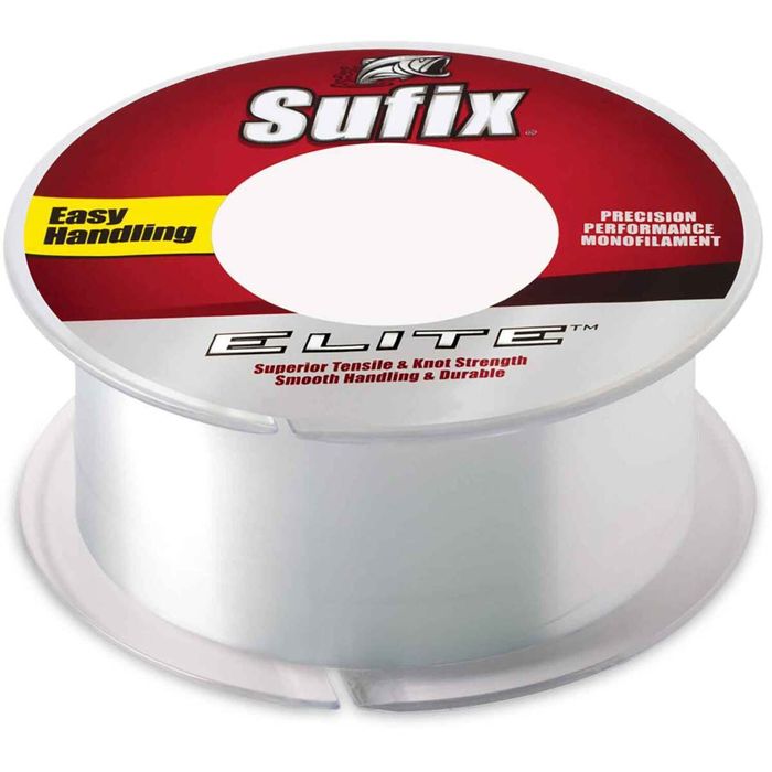 Монофильная леска Sufix Elite Monofilament Fishing Line - 10lb, Clear, 330yds