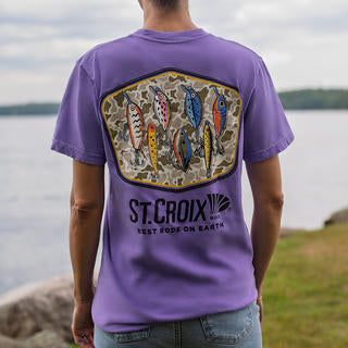 Рыболовная рубашка ATS St Croix Camo Lures Comfort Colors Tee