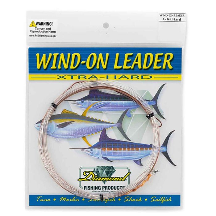 Поводковый материал Diamond Fishing Products Xtra-Hard Wind-On Monofilament Leader - 220lb