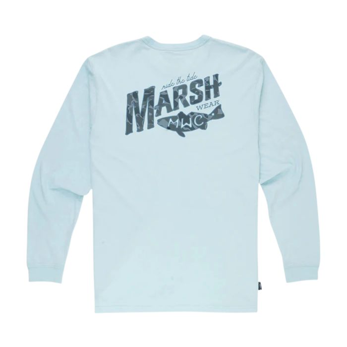 Рыболовная рубашка Marsh Wear Sunrise Marsh Long Sleeve - Chambray / Small
