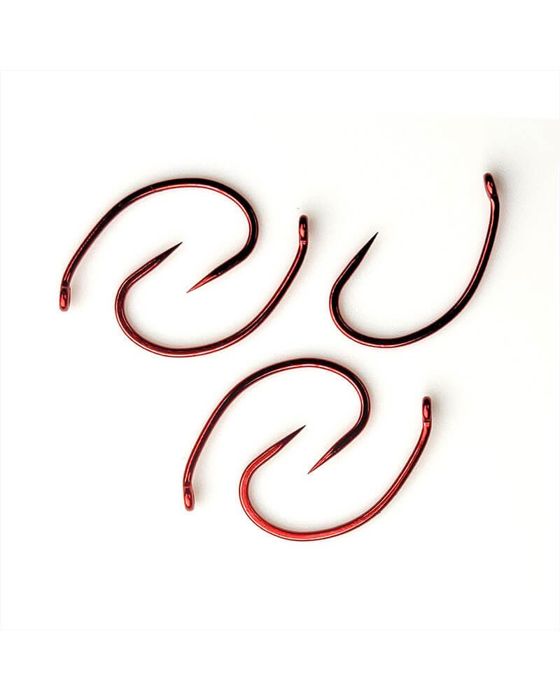 Крючки Gamakatsu C12-B Down Eye Scud Barbless Red Hook