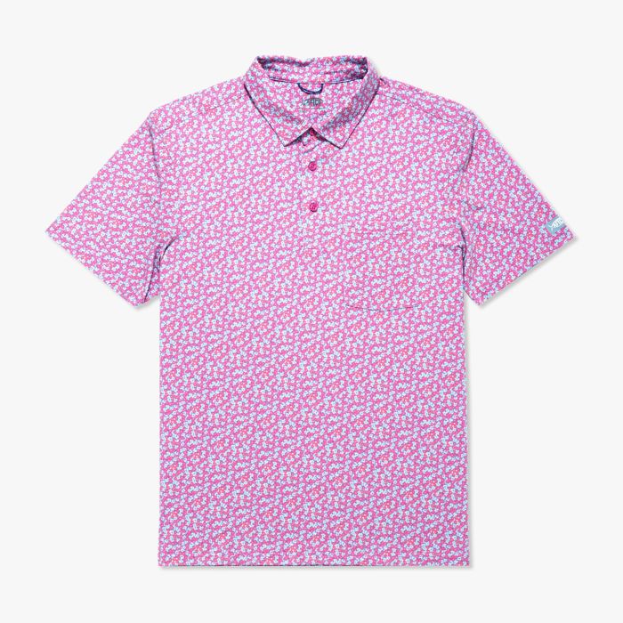 Рыболовная рубашка MENS Qualifier Printed Performance Polo Shirt | Quiet Tide