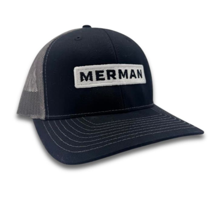 Головной убор Merman Fishing Merman Black and Charcoal Cap - Embroidered Logo
