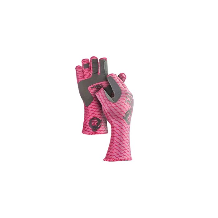Перчатки Fish Monkey Half Finger Guide Gloves, Pink Scales