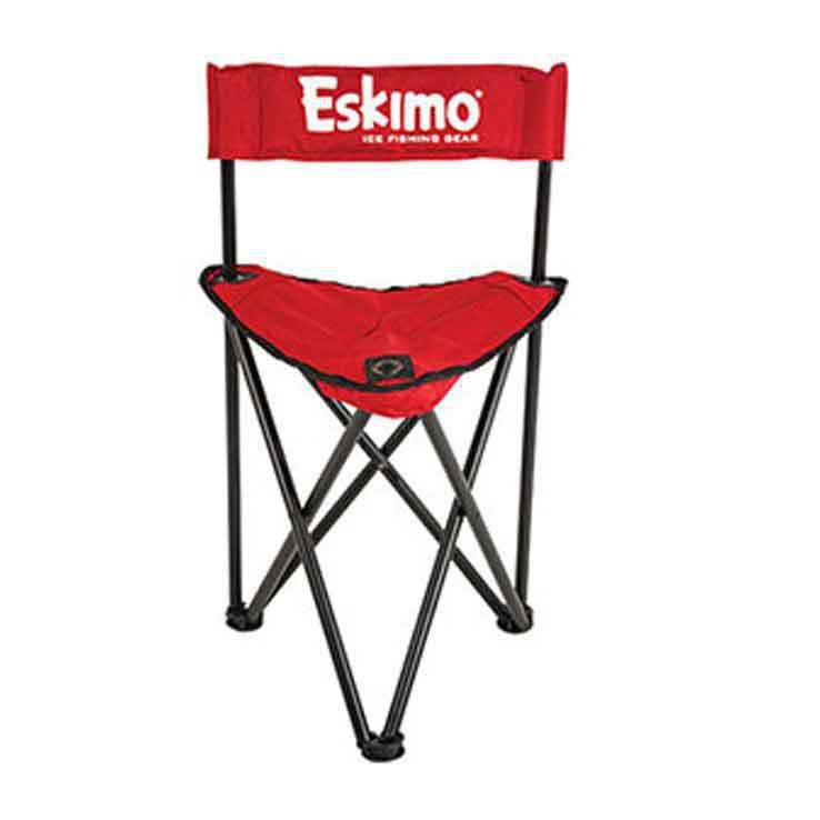 Аксессуар для зимней рыбалки Eskimo Folding Chair Ice Fishing Accessory - Red, Standard Si