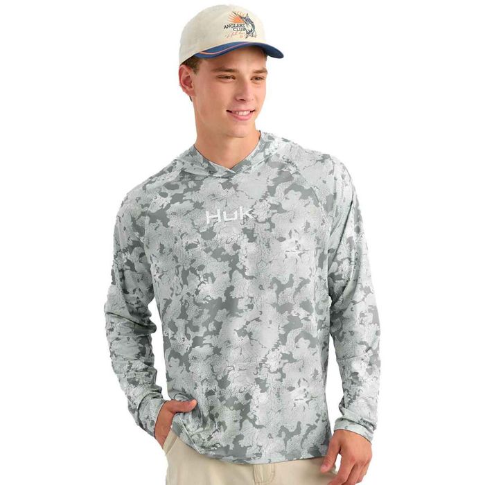 Рыболовная рубашка Huk Men's Airweight KC Printed Long Sleeve Fishing Shirt