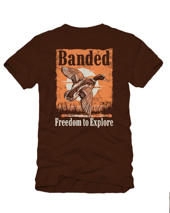 Рыболовная рубашка Banded Flying Mallard Short Sleeve Tee