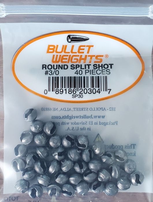 Грузила Bullet Weights Round Split Shot